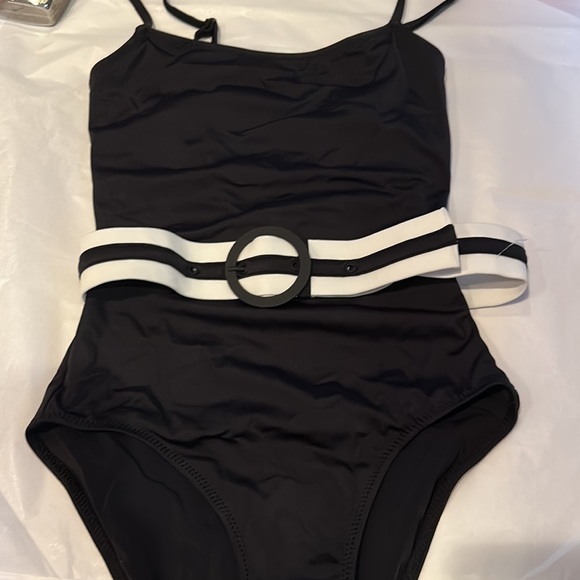 NWT ANTHRO SOLID & STRIPED the Nina belted black size XS - Picture 13 of 16